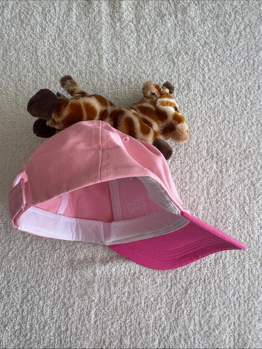 Zoologee San Diego Zoo & Safari Park Pink Plush Giraffe Kids Cap Hat